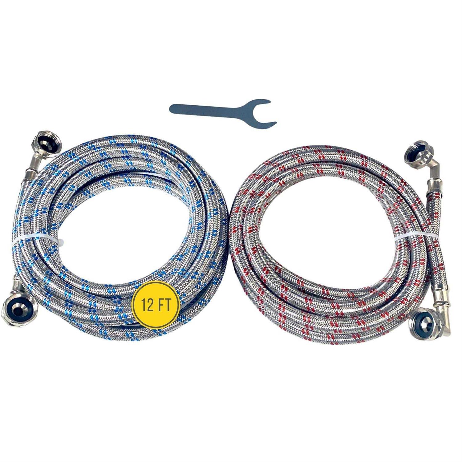 Washing Machine Hoses Double 90 Elbow to Fit Tight Spaces - Cheap Fitting