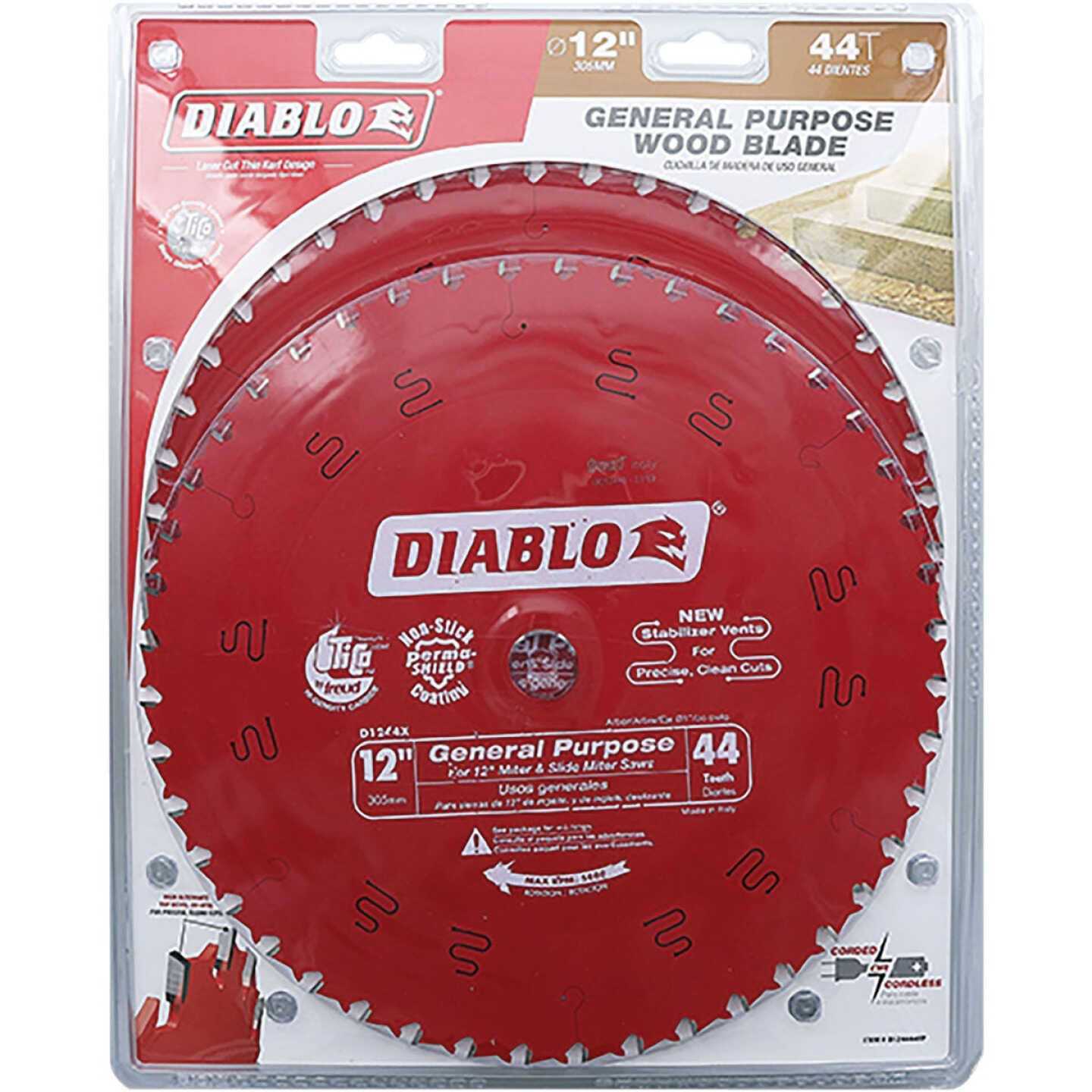 Diablo 12-in. 44-Teeth General Purpose Saw Blade D124444VP - Cheap Fitting