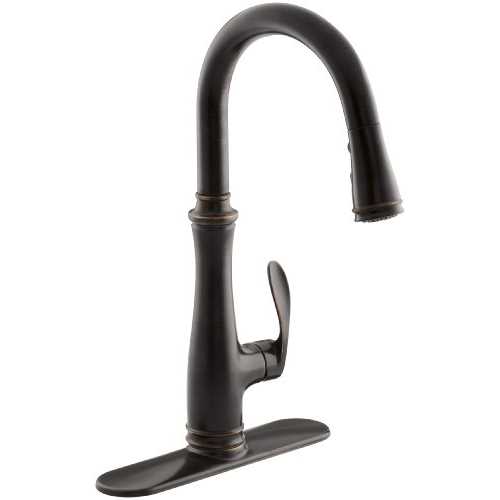 Kohler Bellera Pullout Spray Kitchen Faucet Oil Rubbed Bronze Single Handle – K-560-2BZ - Cheap Fitting