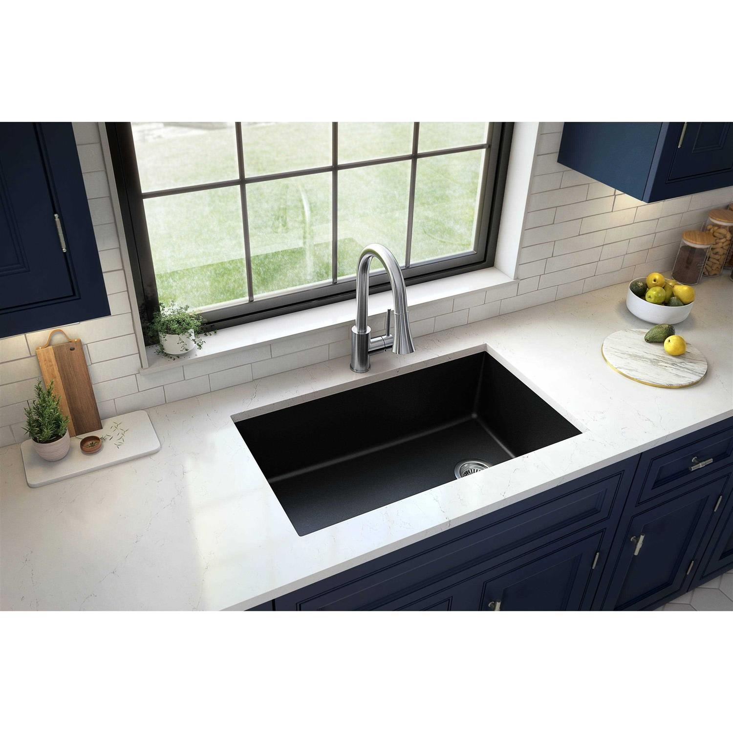 Karran Undermount Quartz Single Bowl Kitchen Sink - Cheap Fitting