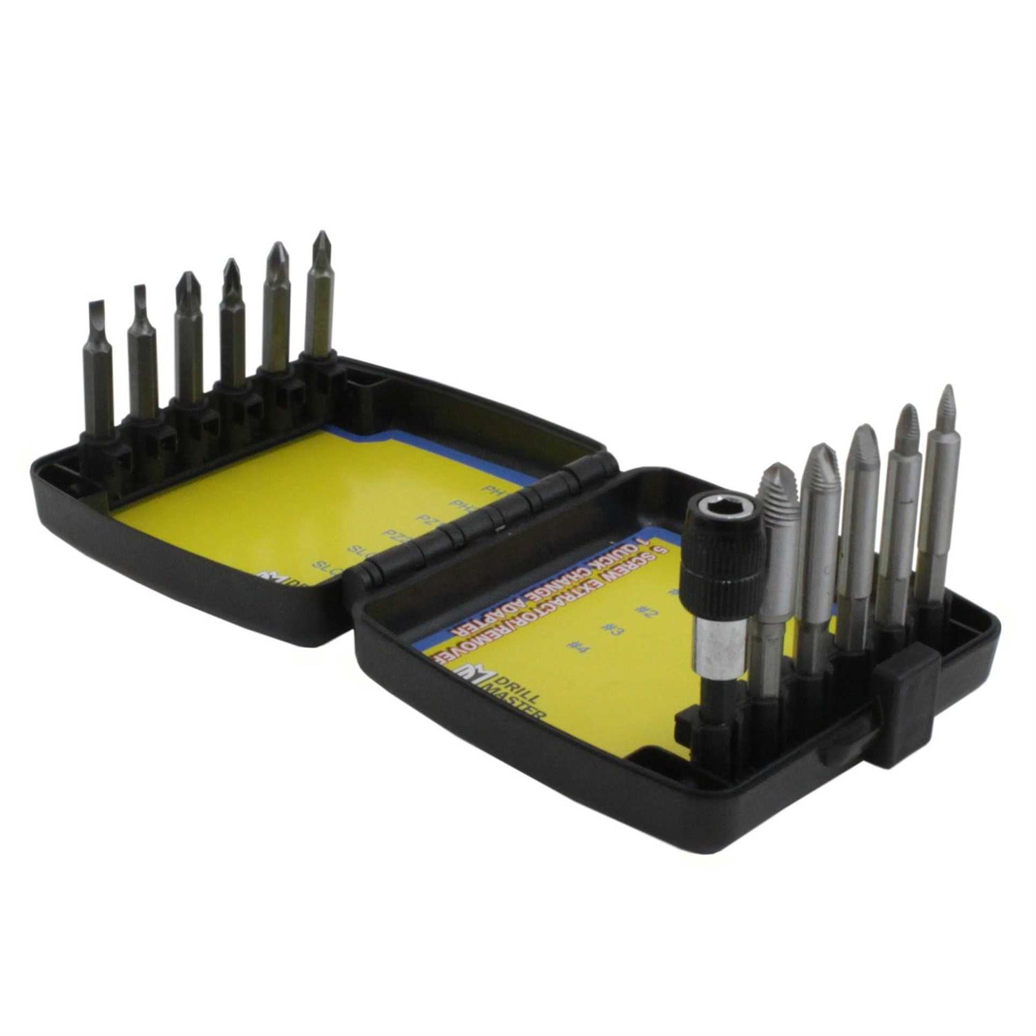 Drill Master Screw Remover and Quick Change Bit Set - Cheap Fitting