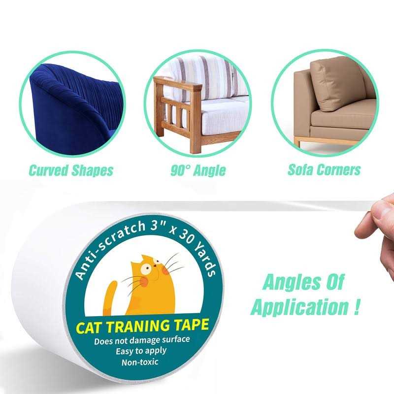 Karaseno Anti Cat Scratch Tape 3 inches x 30 Yards Cat Training Tape - Cheap Fitting