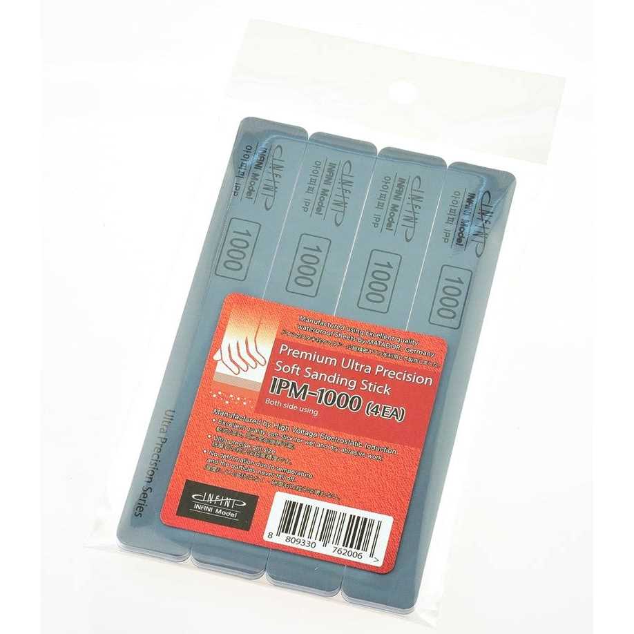 Infini Model Premium Ultra Precision Soft Sanding Stick Full Set #400-7000 - Cheap Fitting