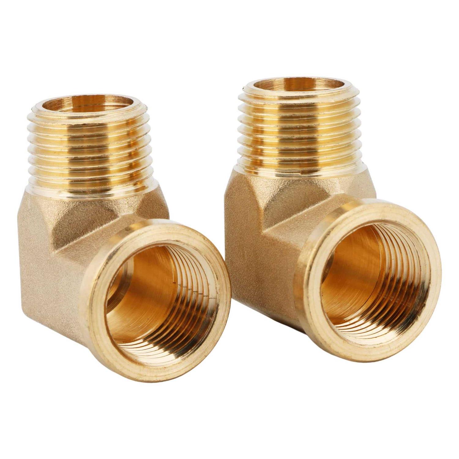 U.s. Solid 2pcs 150psi Brass Pipe Fittings 90 Degree Barstock Street Elbows NPT Male NPT - Cheap Fitting