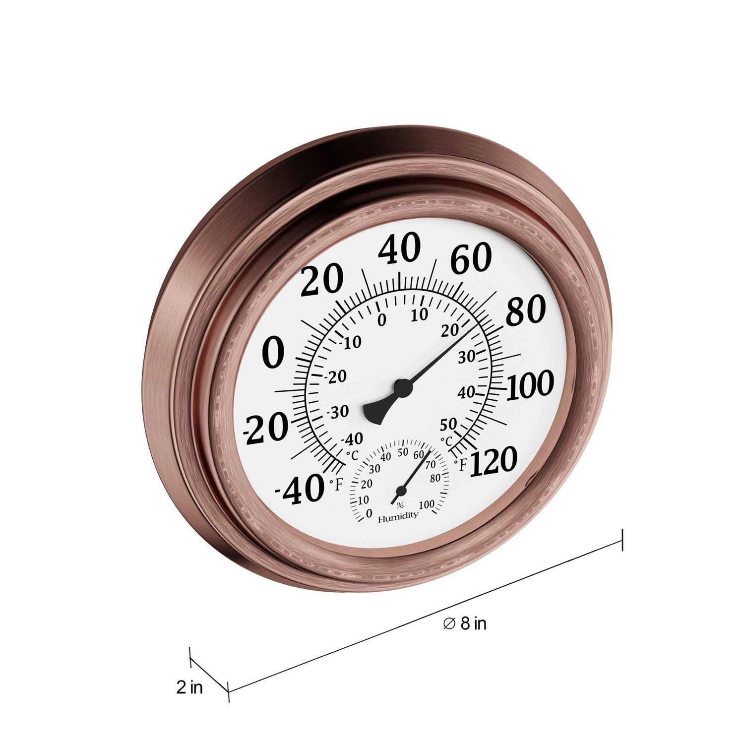 Pure Garden Wall Thermometer and Hygrometer - Cheap Fitting