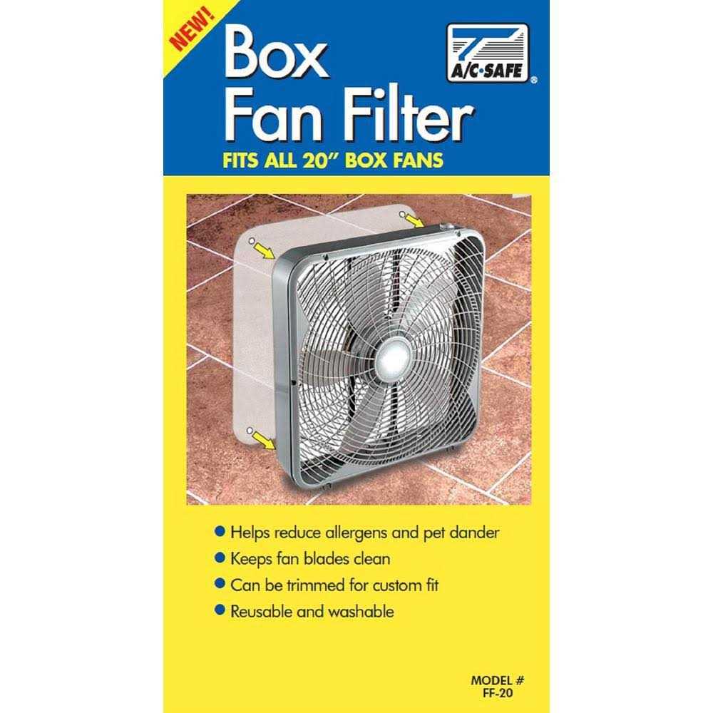 AC Safe Box Fan Filter 20 - Cheap Fitting