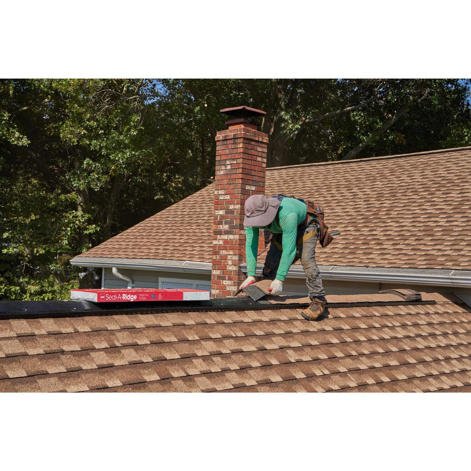 GAF Timbertex Double-Layer Hip and Ridge Cap Roofing Shingles - Cheap Fitting