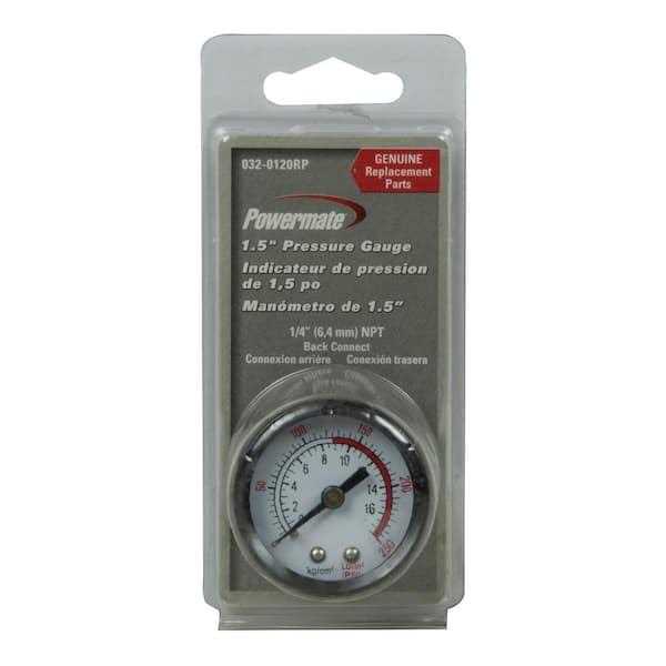 Powermate 250 PSI Pressure Gauge - Cheap Fitting