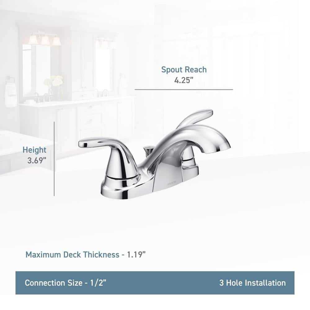 Moen Adler Bathroom Faucet 4 Brushed Nickel Two Handle - Cheap Fitting