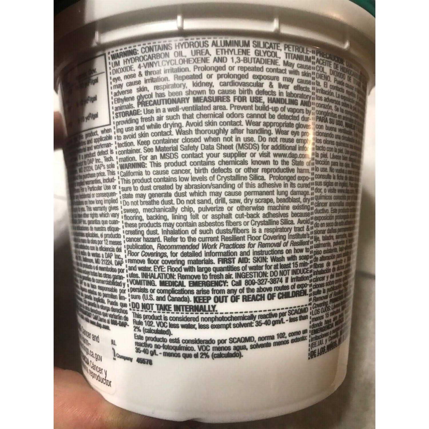 Dap Weldwood Multi-Purpose Floor Adhesive - Cheap Fitting