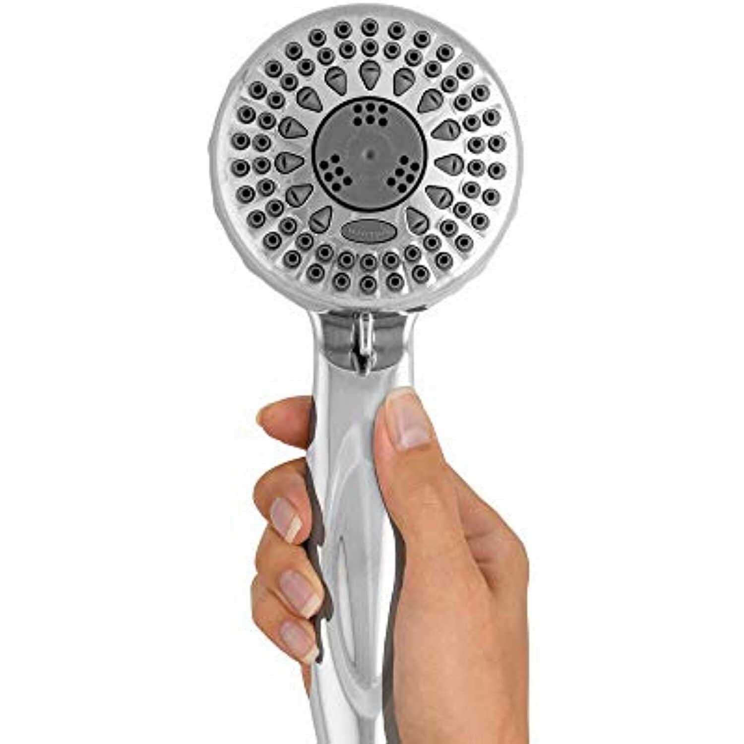 1pc-waterpik TRS-553E 5 Spray Functions Hand-Held Showerhead, Chrome Plated 12305130 - Cheap Fitting