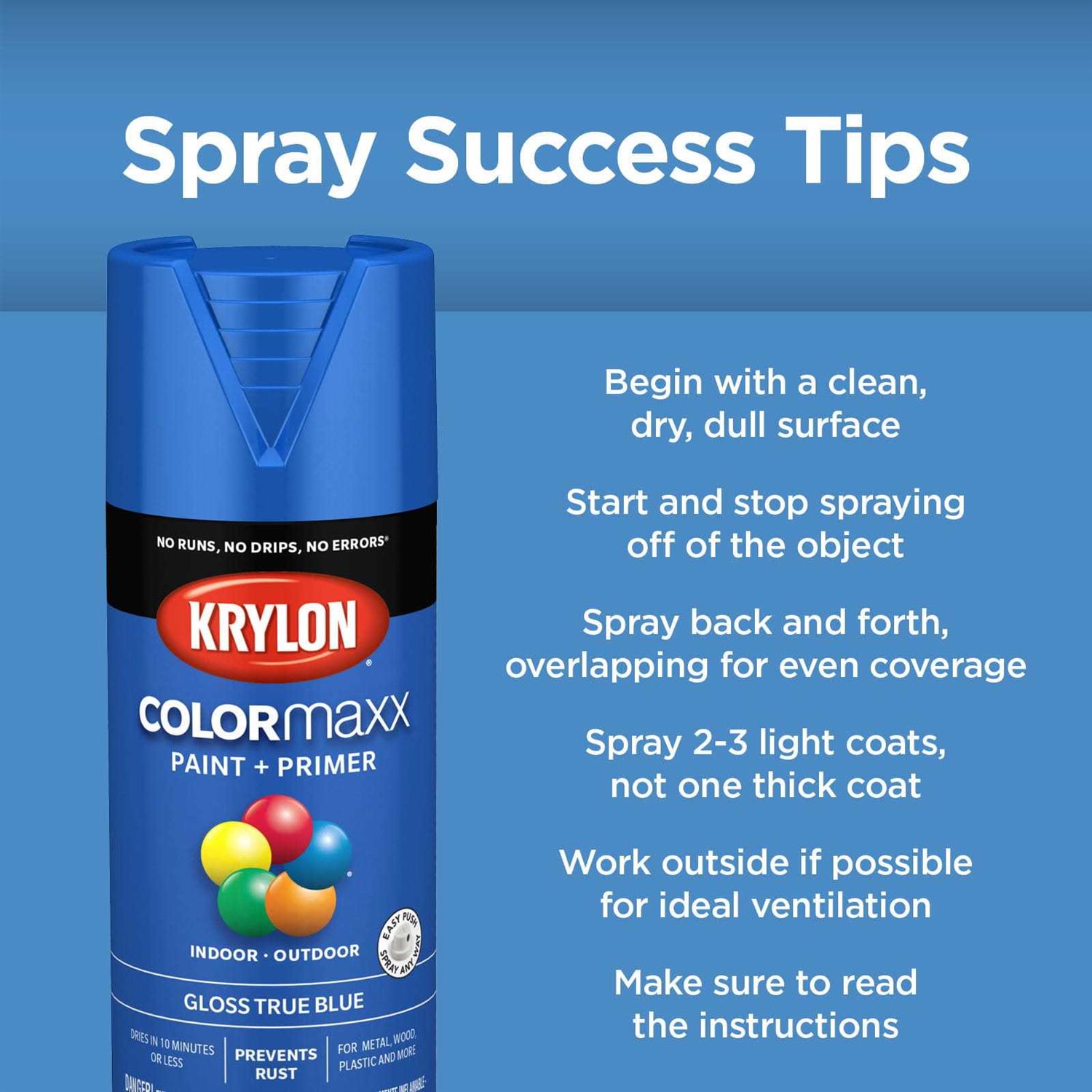 Krylon COLORmaxx Spray Paint Gloss - Cheap Fitting