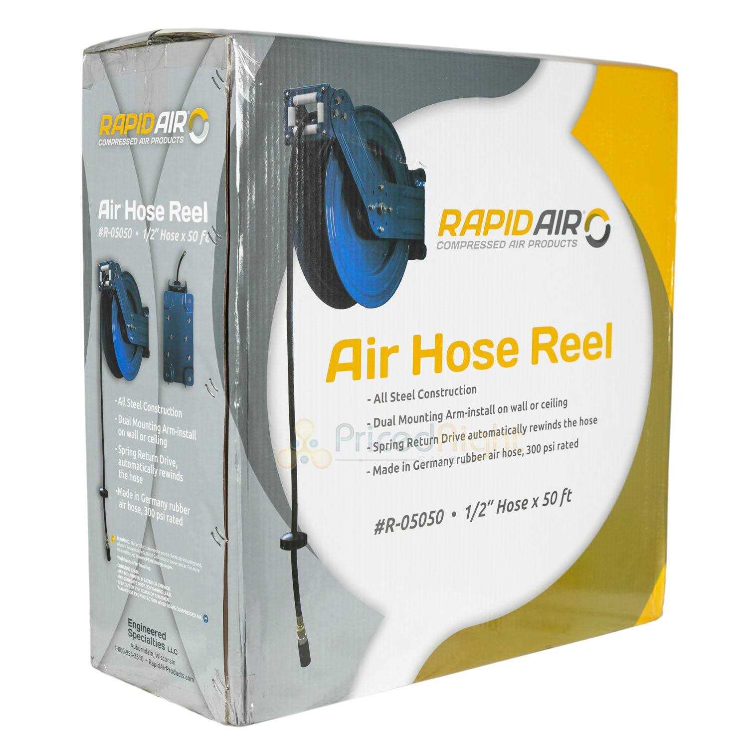 RapidAir R-05050 Dual Arm Hose Reel 1/2 x 50 - Cheap Fitting