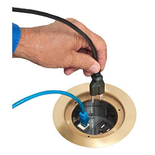 Arlington FLBC4580 Recessed Power and Data Round Floor Box for Existing or New Concrete Floor Boxes (Fits in Most 4.5 Inside Diameter Round PVC - Cheap Fitting