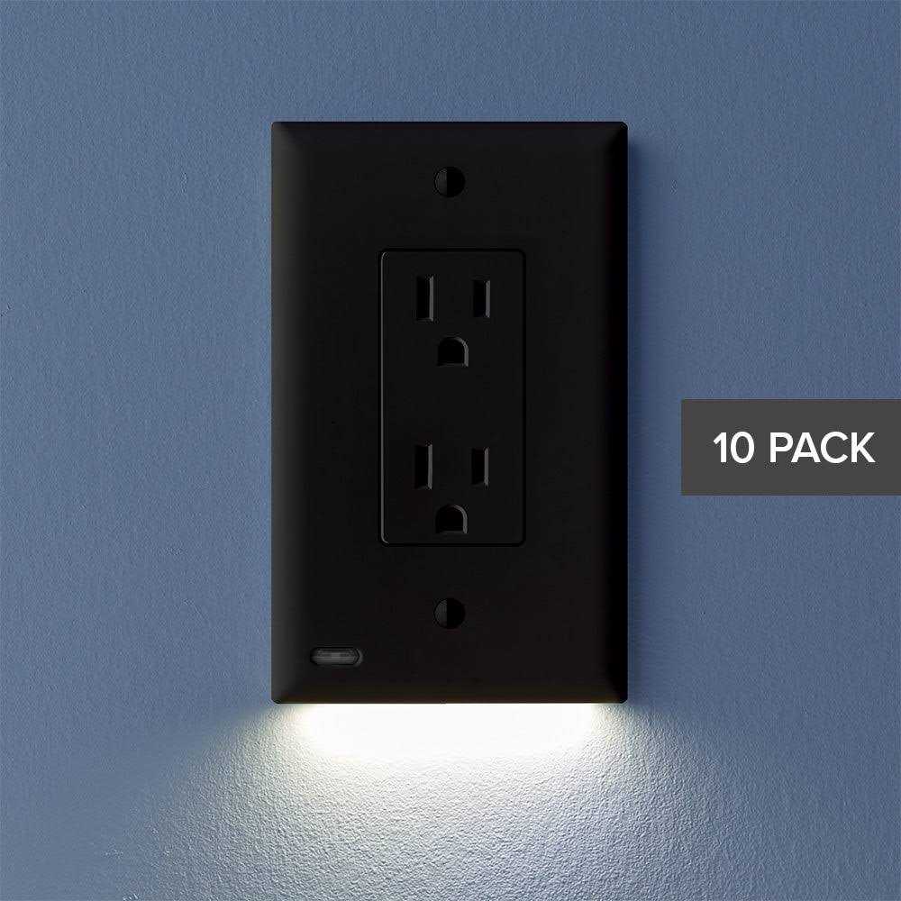 SnapPower O1GL-C-NP20 GuideLight 2 Décor Night Light Outlet Cover Plate - Cheap Fitting