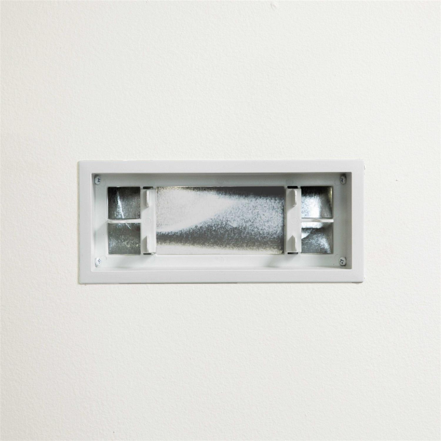 Aria Lite Framed Wall Vent 4 in.x10 in. White - Cheap Fitting