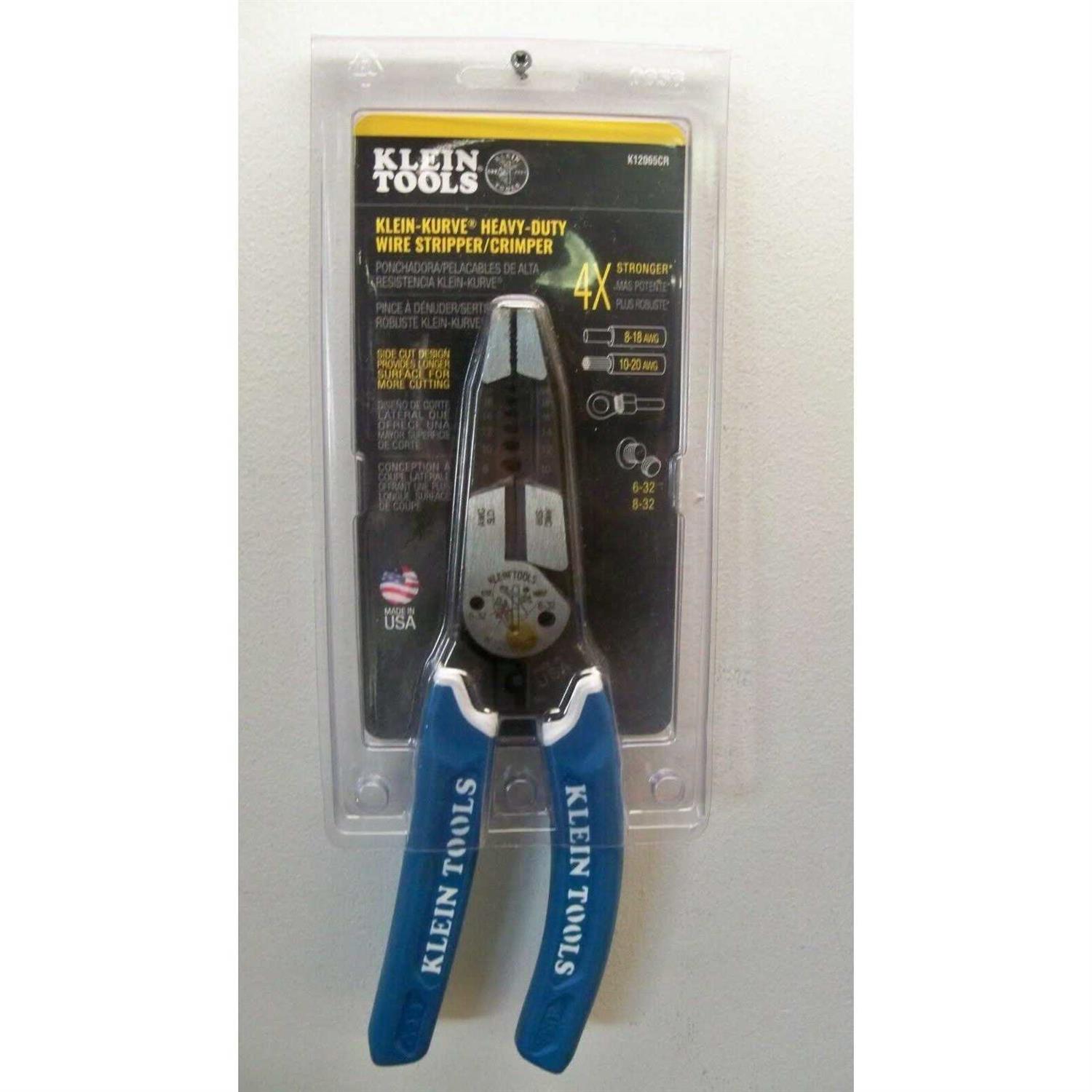 Klein Tools K12065CR Klein-Kurve Heavy-Duty Wire Stripper/Cutter/Crimper Multi Tool - Cheap Fitting