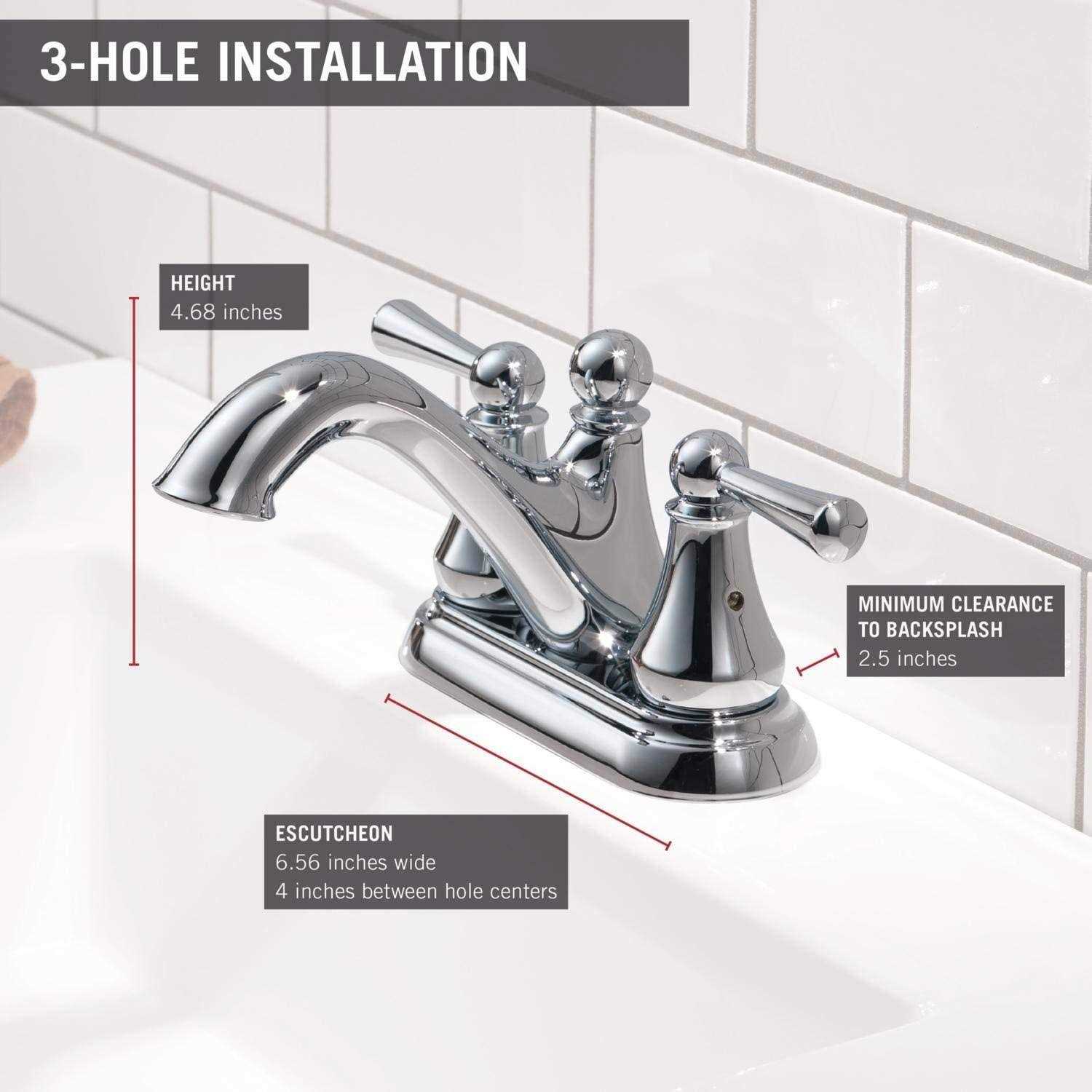 Delta Haywood Handle Centerset Bathroom Faucet 25999LF - Cheap Fitting