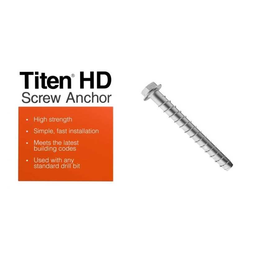Simpson Strong-Tie Strong-Tie Titen HD Screw Anchor THD - Cheap Fitting