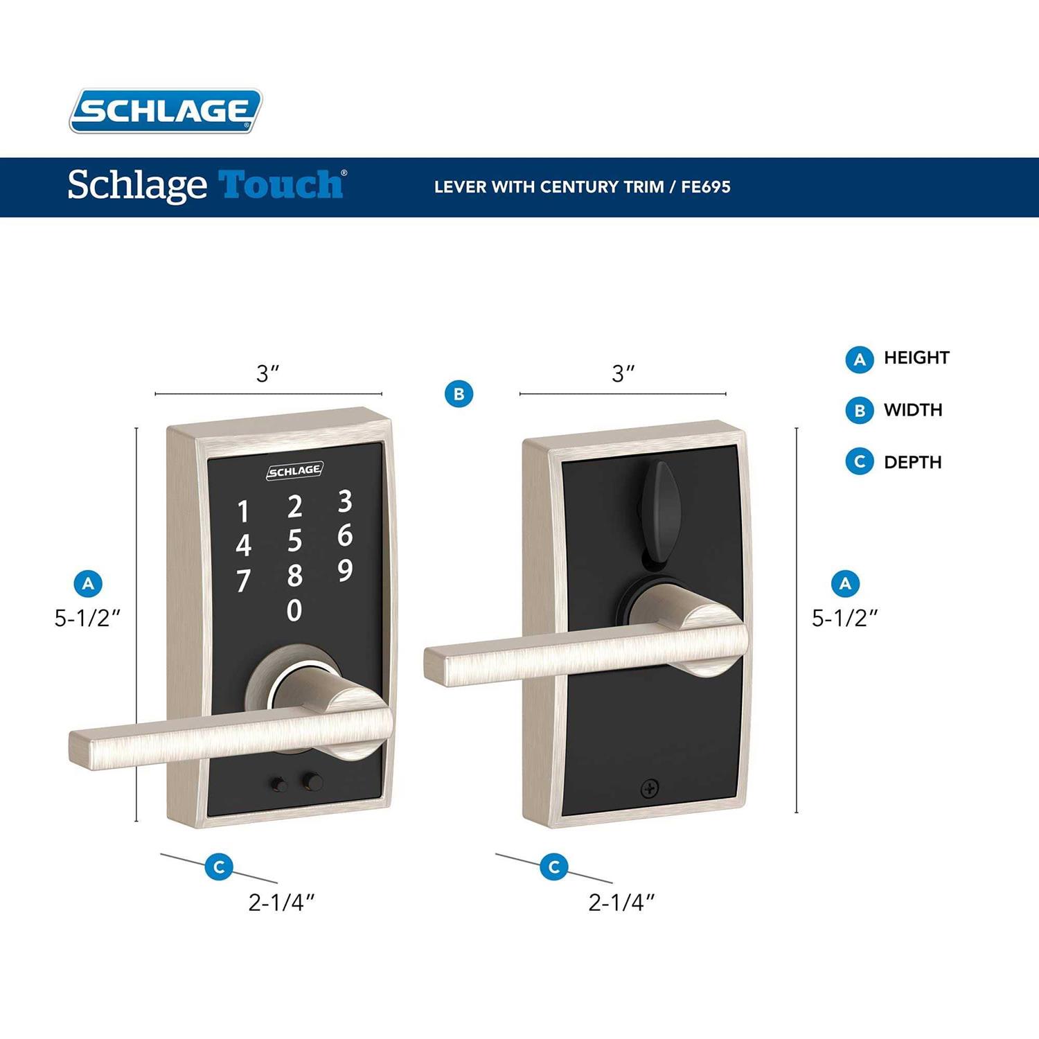 Schlage Century Lever Touch - Cheap Fitting