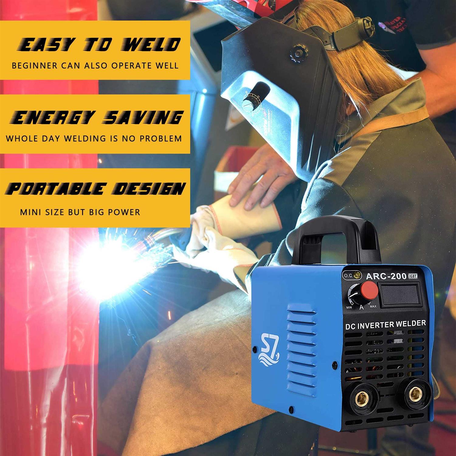 Hiweld ARC Welder 200Amp 110V Welding Machine IGBT Inverter Welder With LCD Display - Cheap Fitting