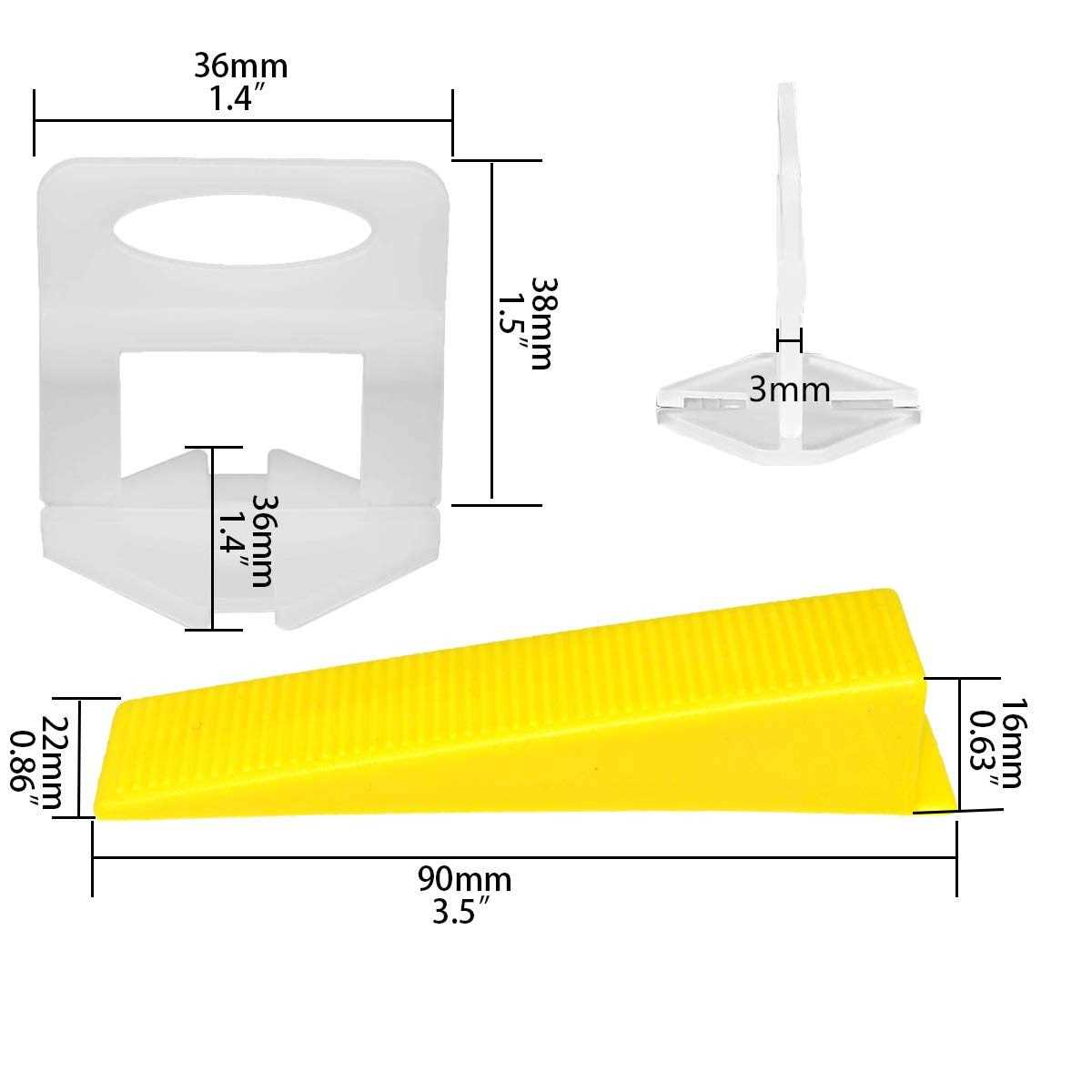Storystore Tile Leveling System Tiles Leveler Spacers Lippage free Tile and stone installation for Pro and Diy - Cheap Fitting