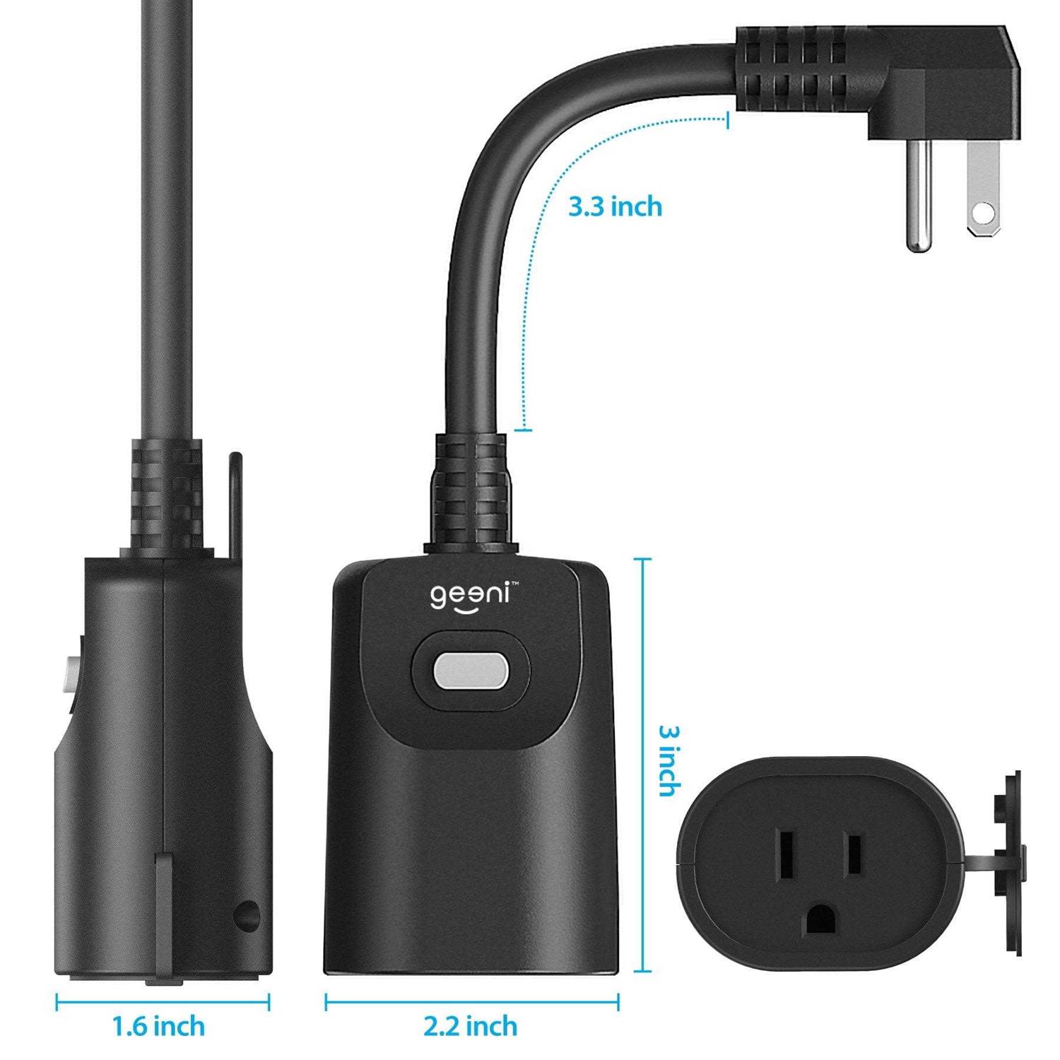Geeni Indoor/Outdoor Smart Plug Weatherproof - Cheap Fitting