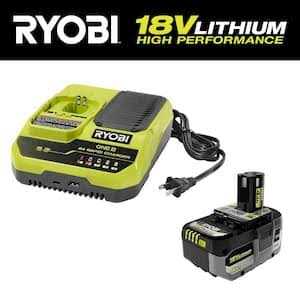RYOBI ONE+ HP 18V 4.0 Ah & 2.0 Ah HIGH PERFORMANCE Batteries w/ Dual-Port Charger Kit Ah HIGH PERFORMANCE - Cheap Fitting