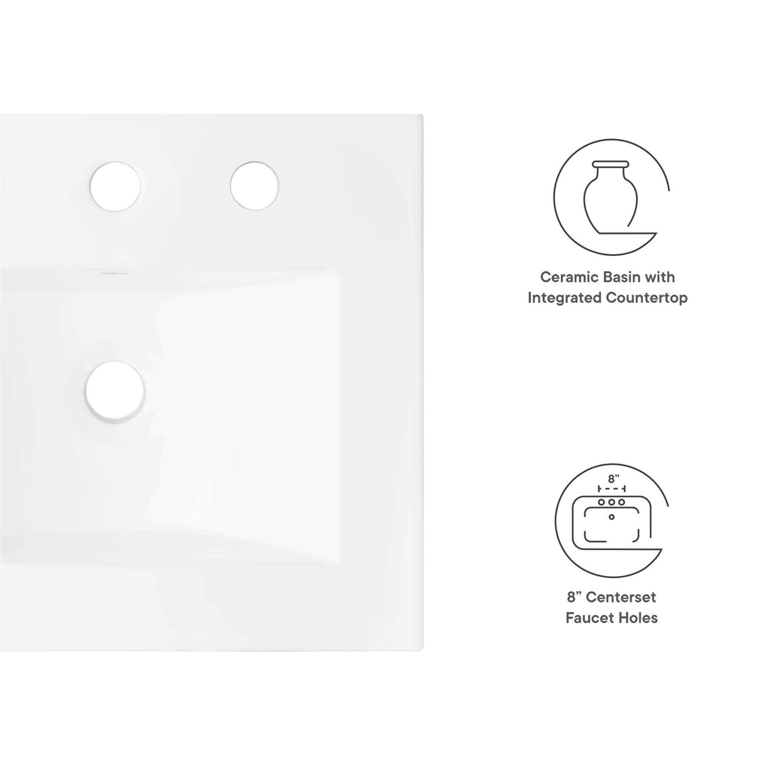 Modway Cayman 18 Bathroom Sink - Cheap Fitting