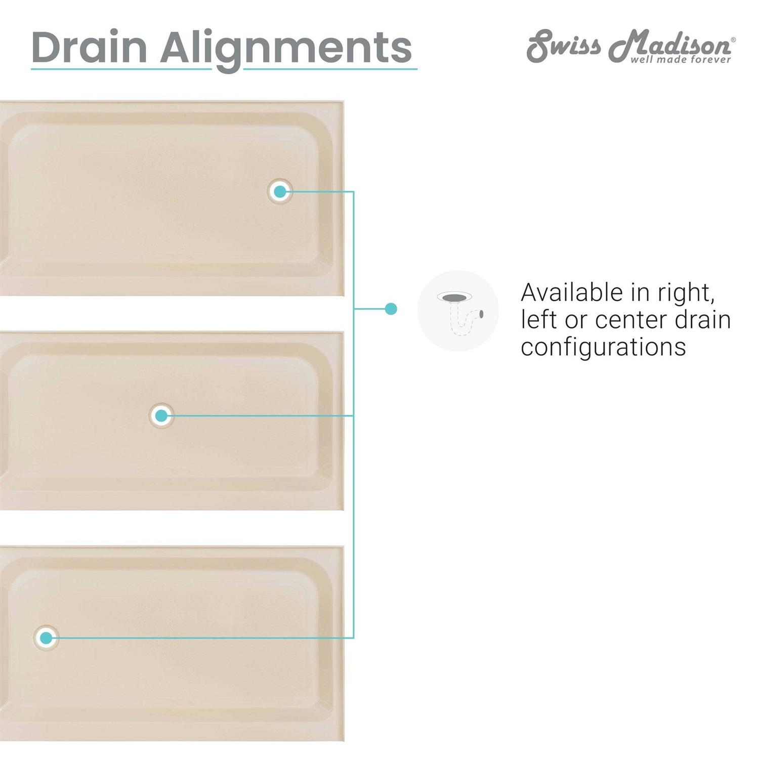 Swiss Madison Voltaire 48 x 36 Single-Threshold SM-SB509 - Cheap Fitting