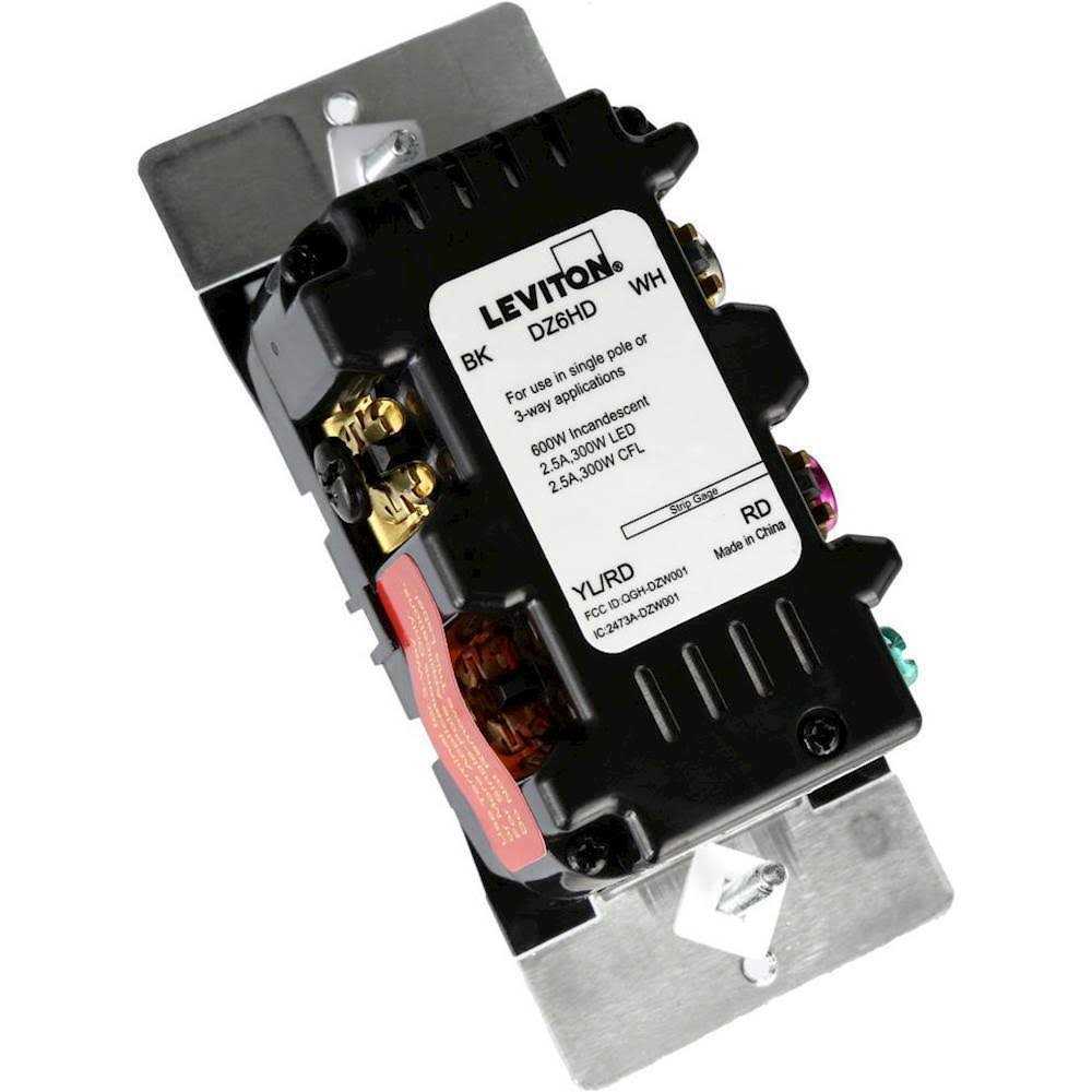 Leviton DZ6HD-1BZ Decora Smart 600W Dimmer with Z-Wave - Cheap Fitting