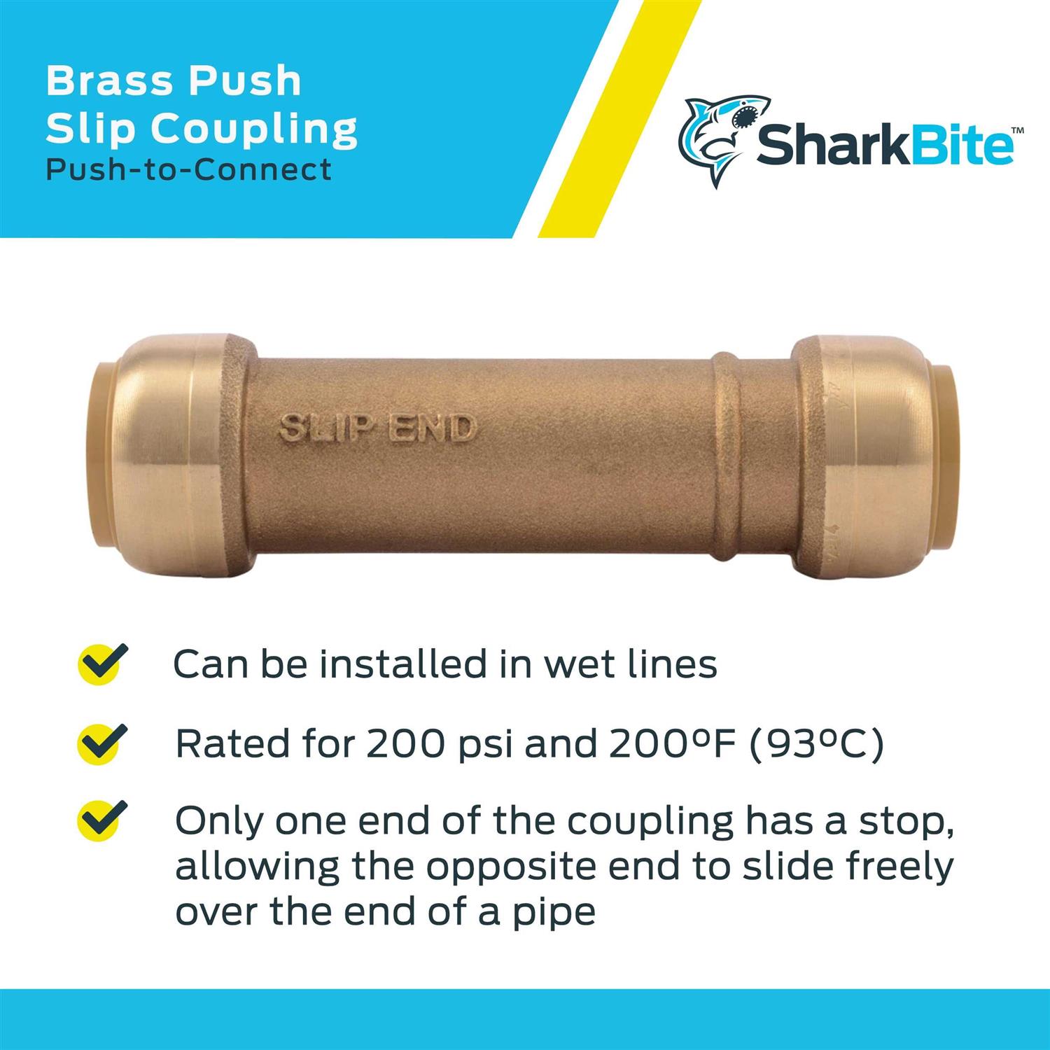 Sharkbite Slip Coupling - Cheap Fitting