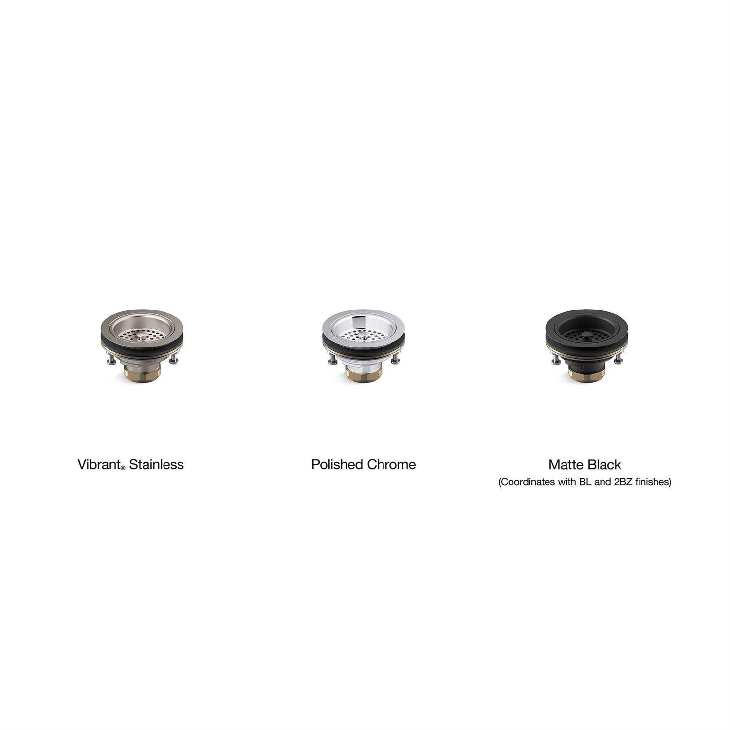 Kohler Duostrainer 4-1/2 in. Sink Strainer in Vibrant Stainless - Cheap Fitting