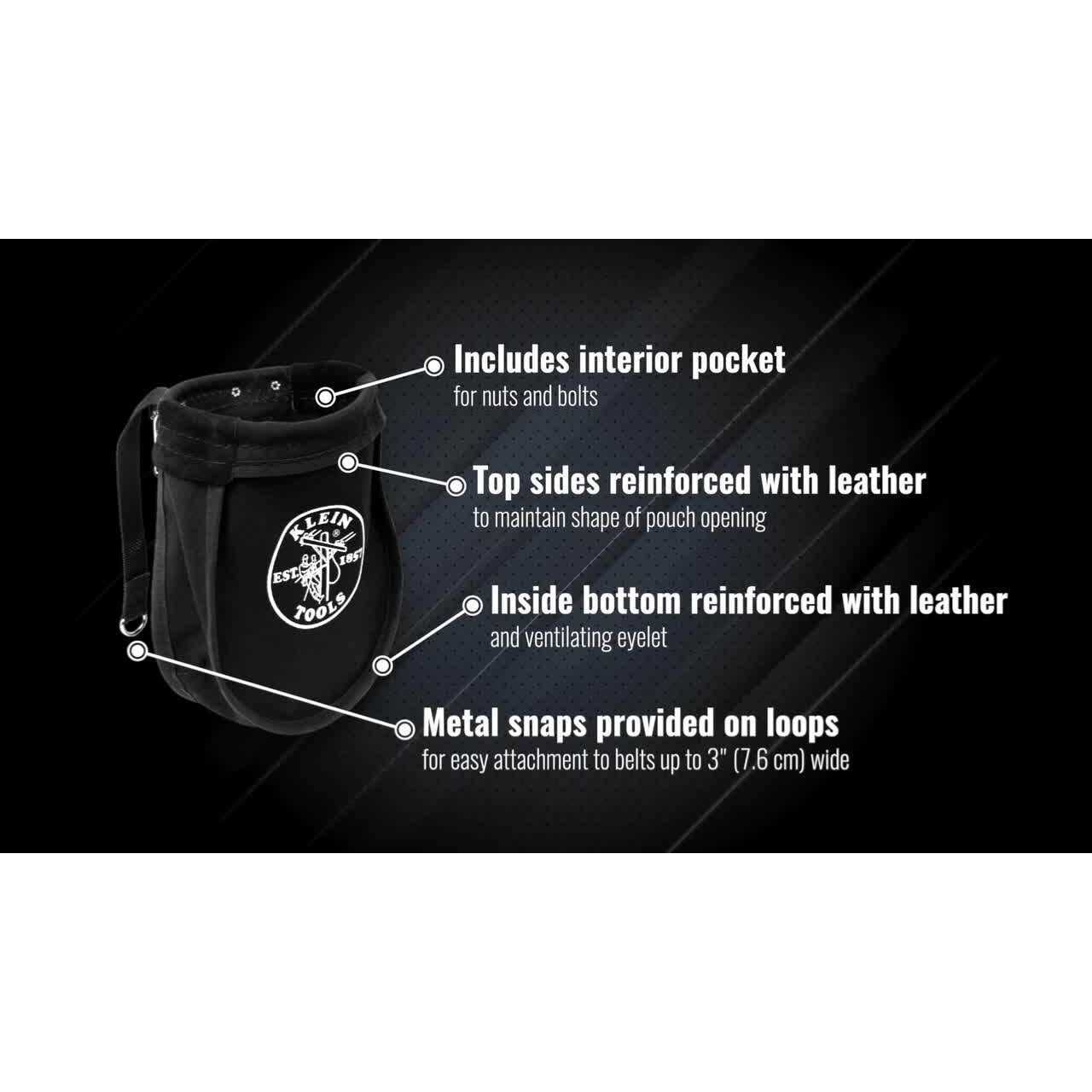 Klein Tools 51A Nut and Bolt Pouch - Cheap Fitting