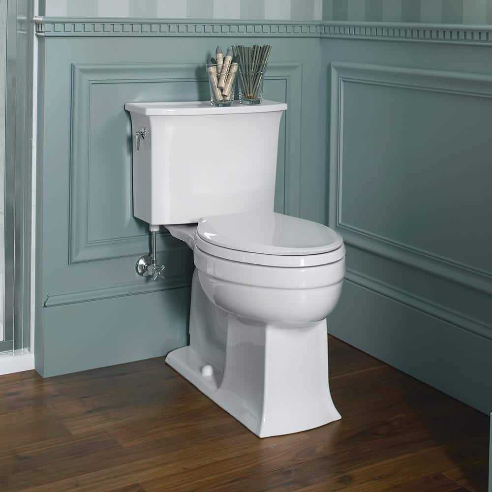 KOHLER Cachet Elongated Antimicrobial Soft Close Front Toilet Seat - Cheap Fitting
