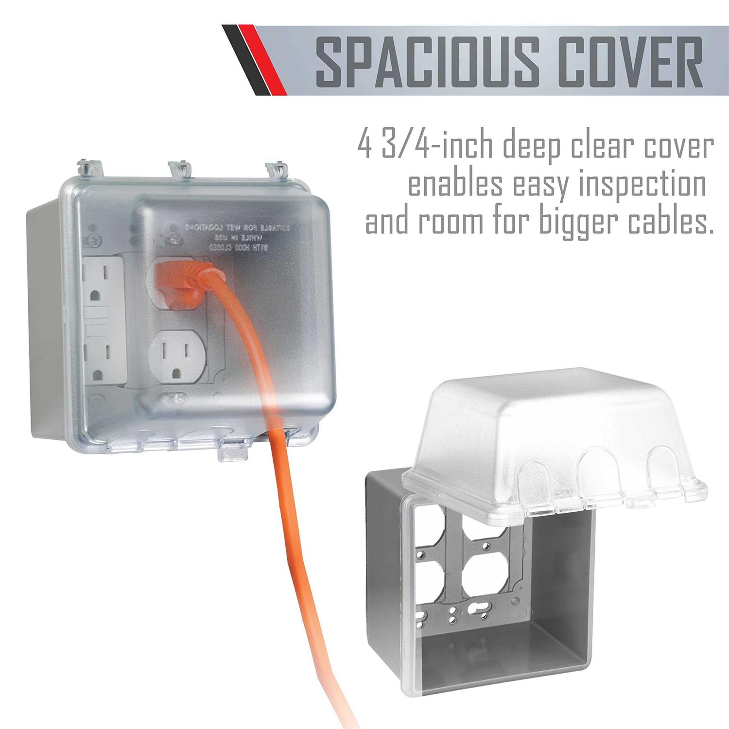 Taymac MM7440C 2-Gang Weatherproof In-Use Cover - Cheap Fitting