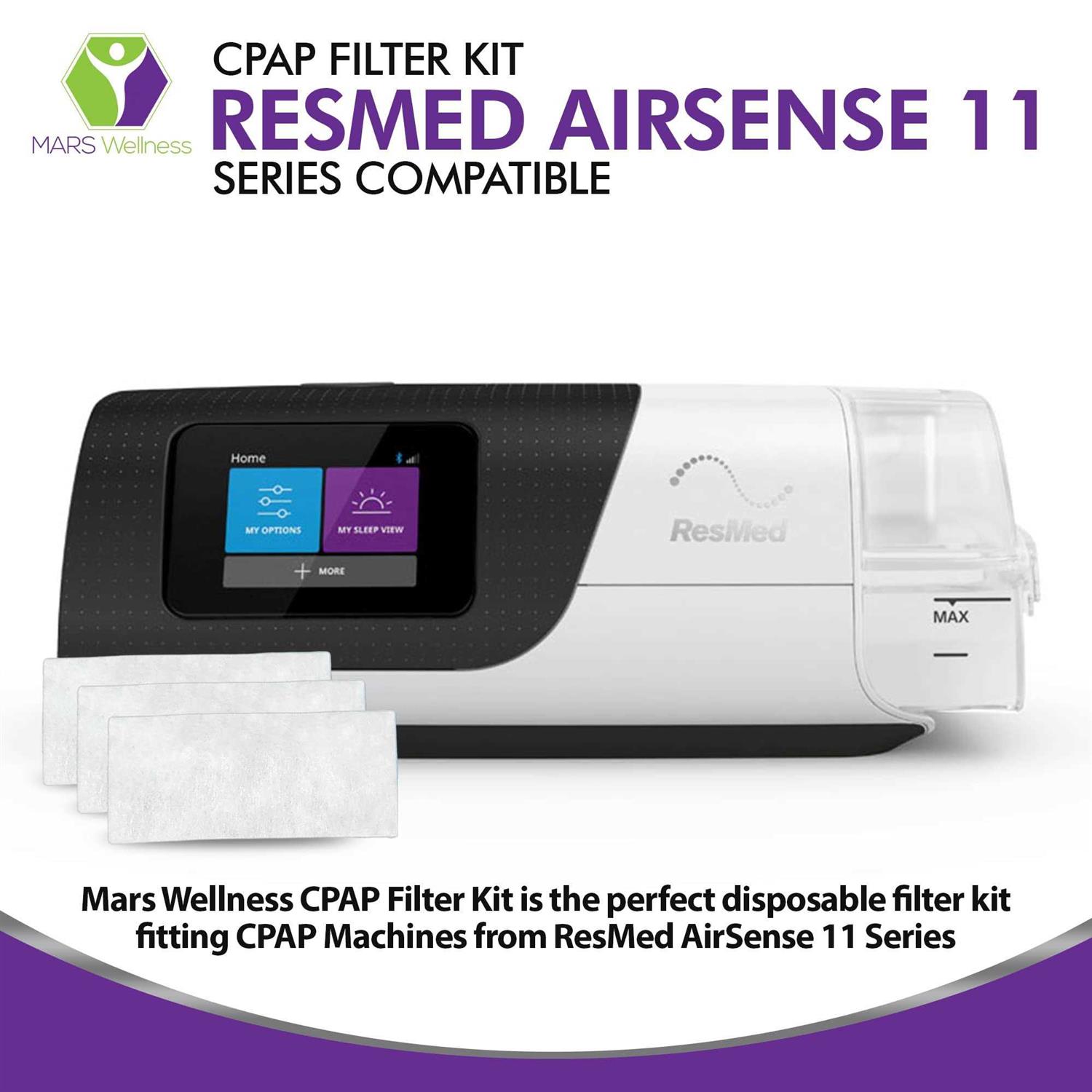 CPAP Filters Fits ResMed Airsense 11 Disposable Felt Pollen air Filter 20 Pack - Cheap Fitting