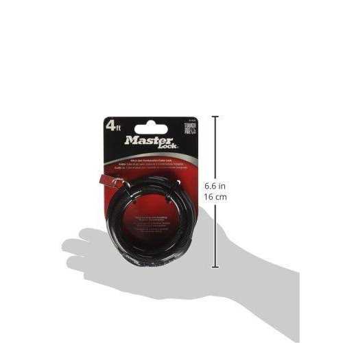Master Lock Combination Barrel & Cable Padlock, 4′ x 8 mm - Cheap Fitting