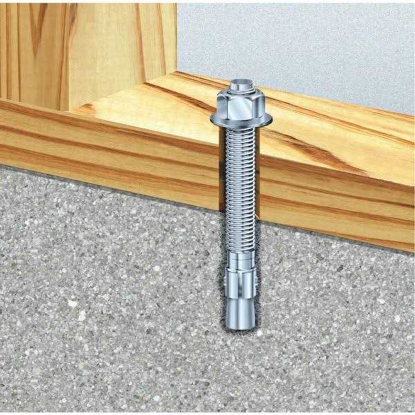 Red Head 5/8 in. x 6 in. Hot-Dipped Galvanized Steel Hex-Nut-Head Indoor/Outdoor Wedge Anchor - Cheap Fitting