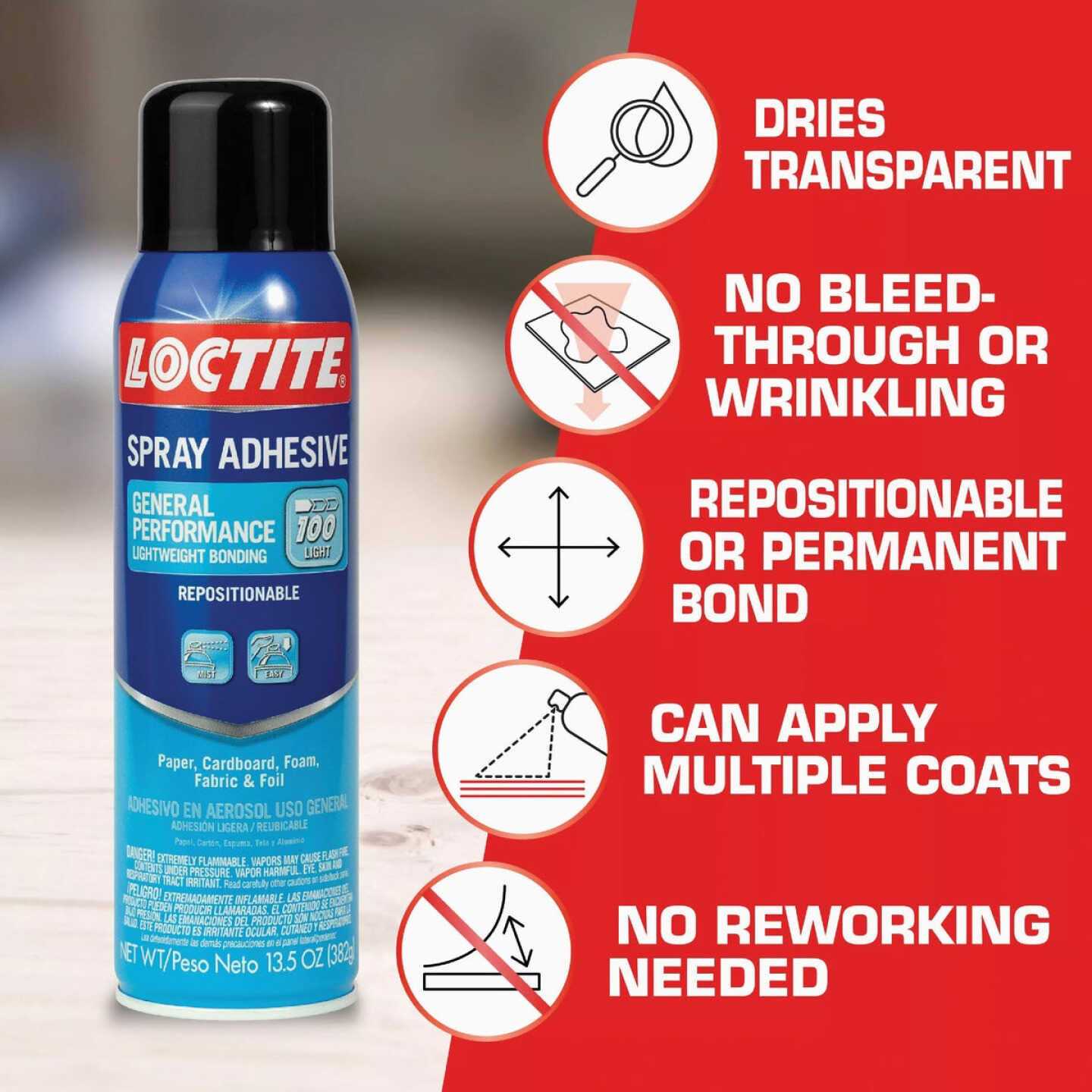 Loctite General Performance Spray Adhesive - Cheap Fitting