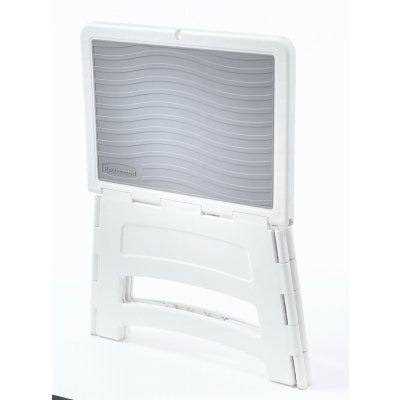 Rubbermaid RM-PL1W Folding 1-Step Plastic Stool - Cheap Fitting