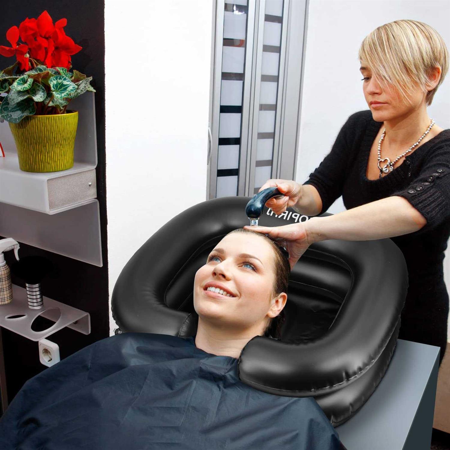 UOPIRHJ Portable Inflatable Hair Washing Basin for Bedridden Wash Hair in Bed with Inflatable Shampoo Bowl.Hair Washing Basin for Elderly,Disabled - Cheap Fitting