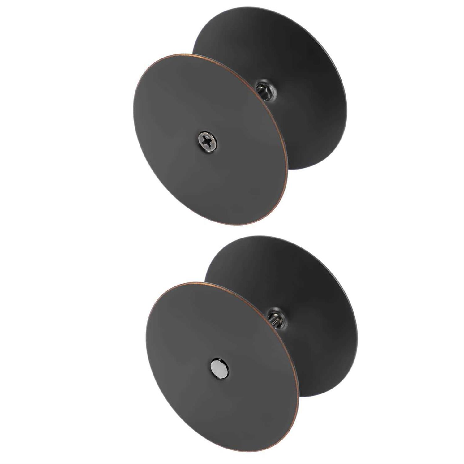 NAUBEA 1 Pack Door Knob Hole Cover Plate 2 5/8 diameter round Deadbolt Cover Plate - Cheap Fitting