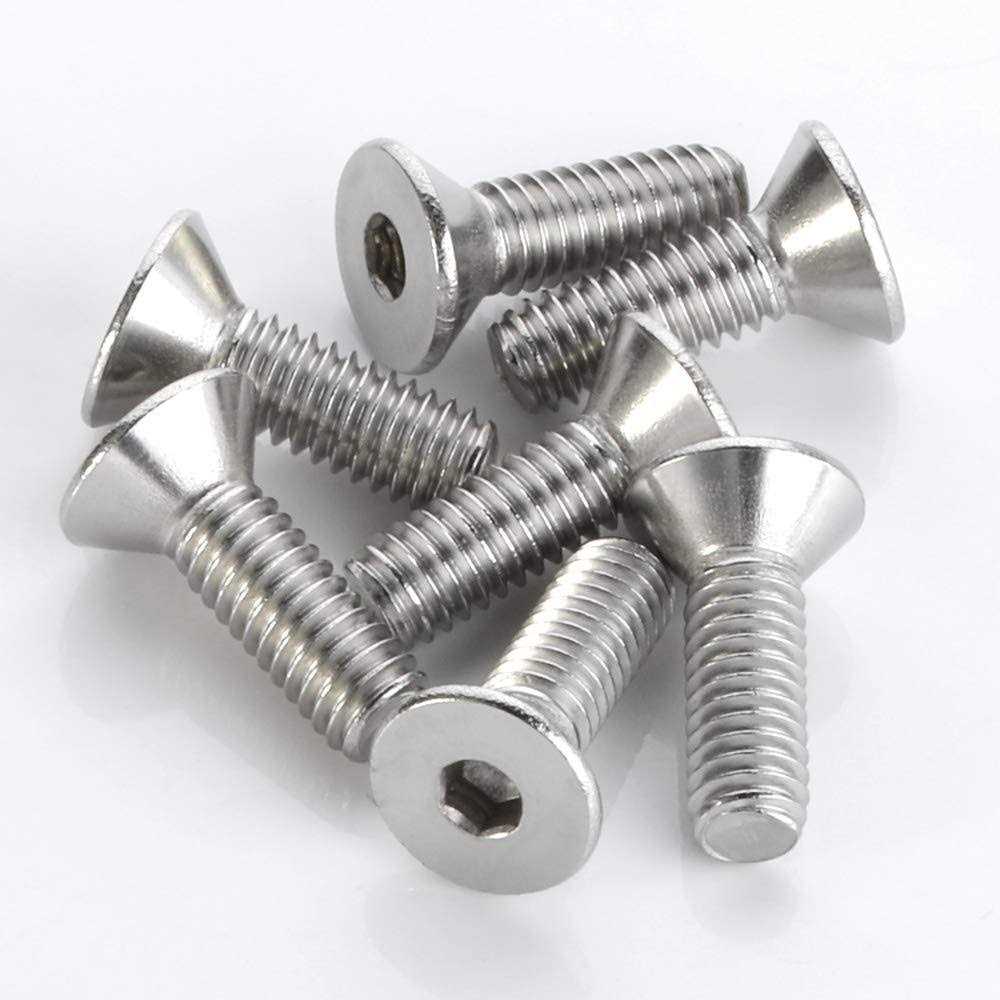 MewuDecor Flat Head Socket Cap Screws Countersunk Bolts - Cheap Fitting