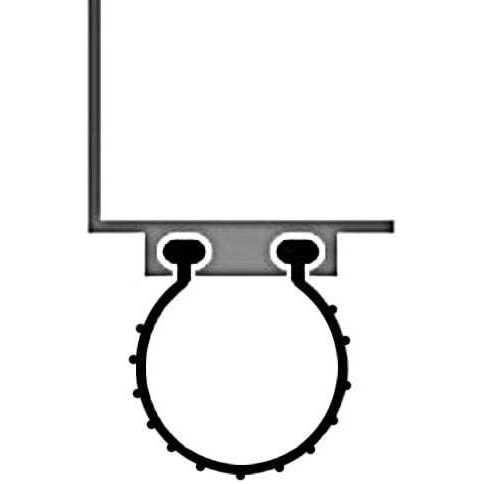 1/8 Bulb Shaped End Garage Door Bottom Weather Seal Wayne Dalton - Cheap Fitting