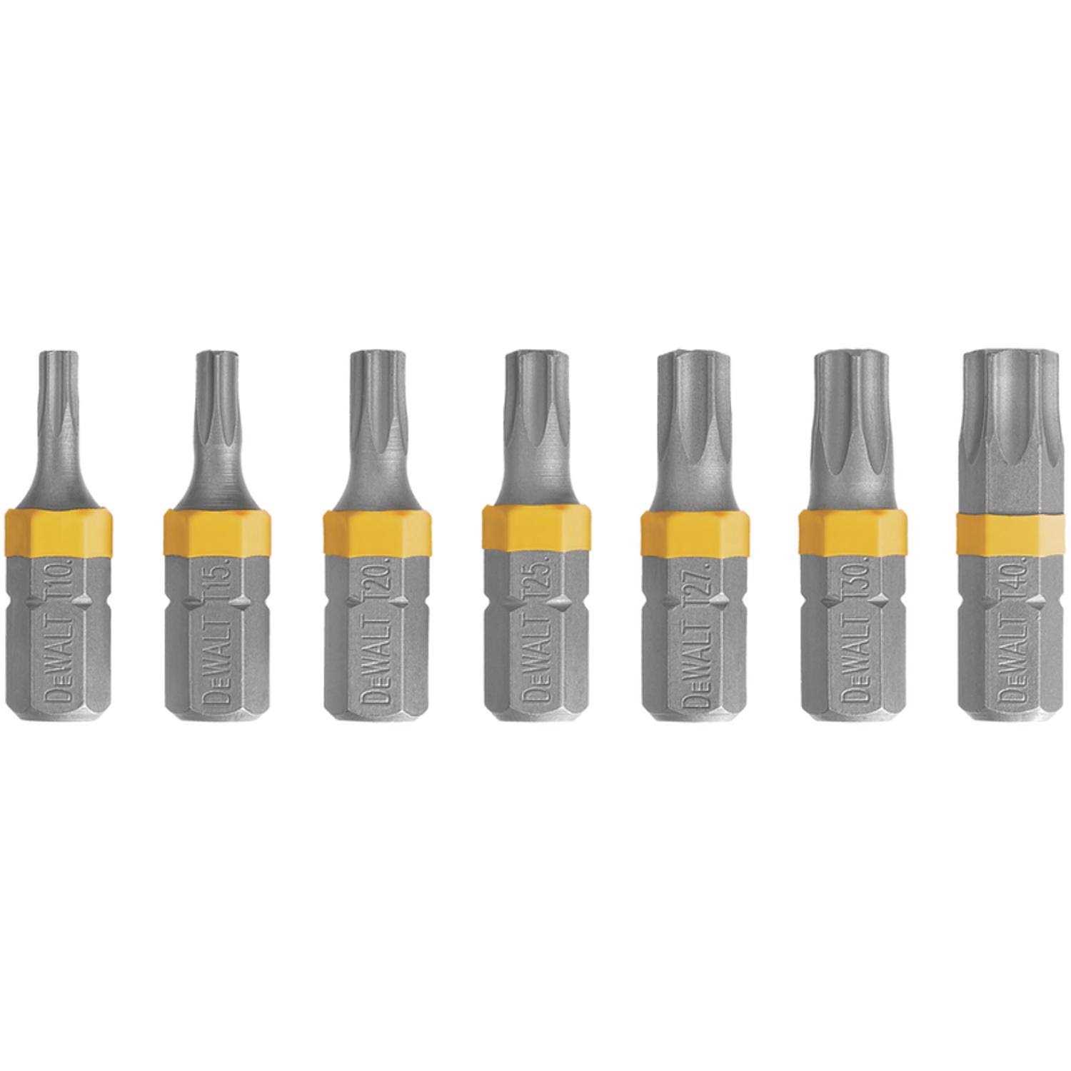 Dewalt 1 in. Steel Torx Security Screwdriver Drill Bit Set - Cheap Fitting