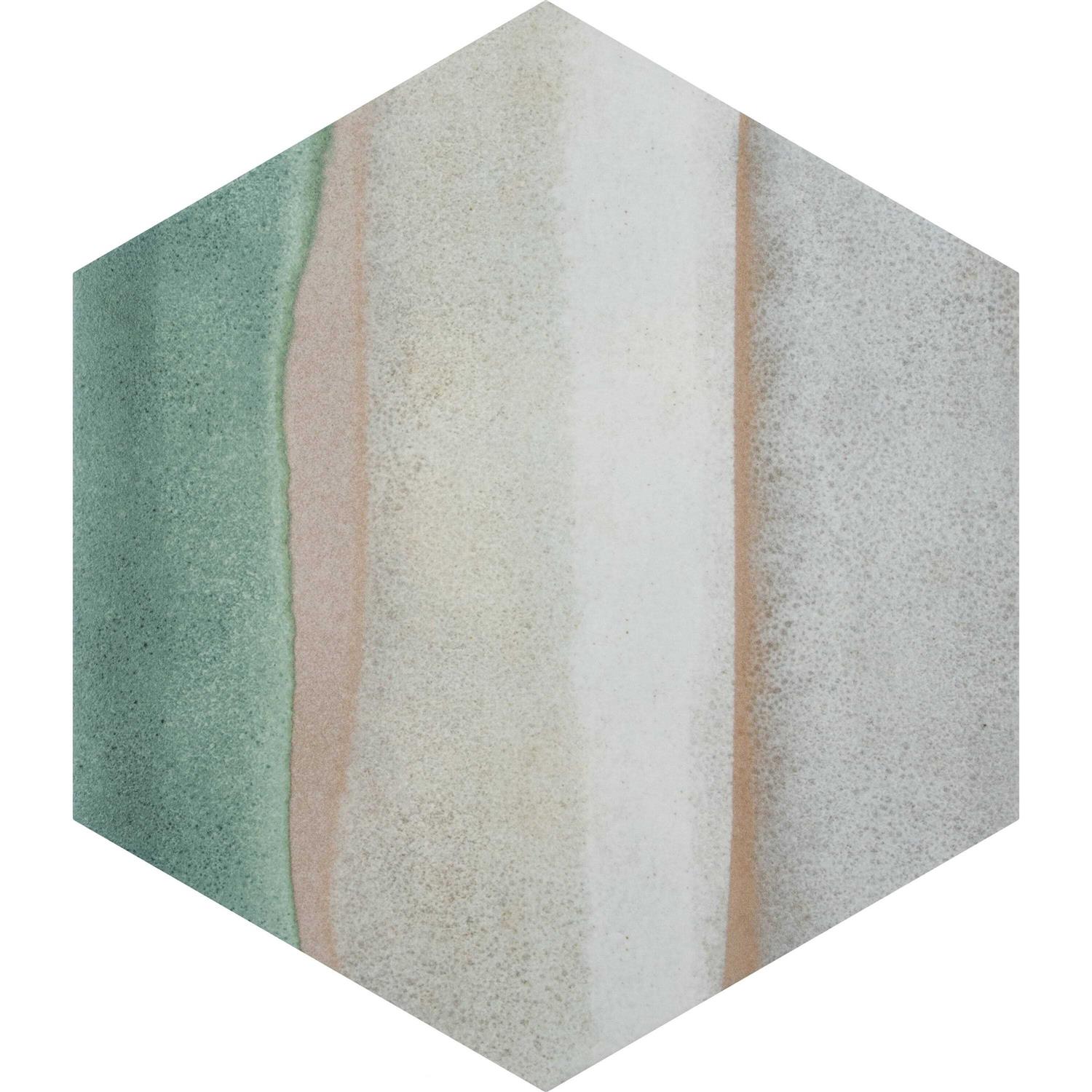 Matter Hex Canvas 8′ x 9′ Stone Look Wall & Floor Tile Merola Tile - Cheap Fitting