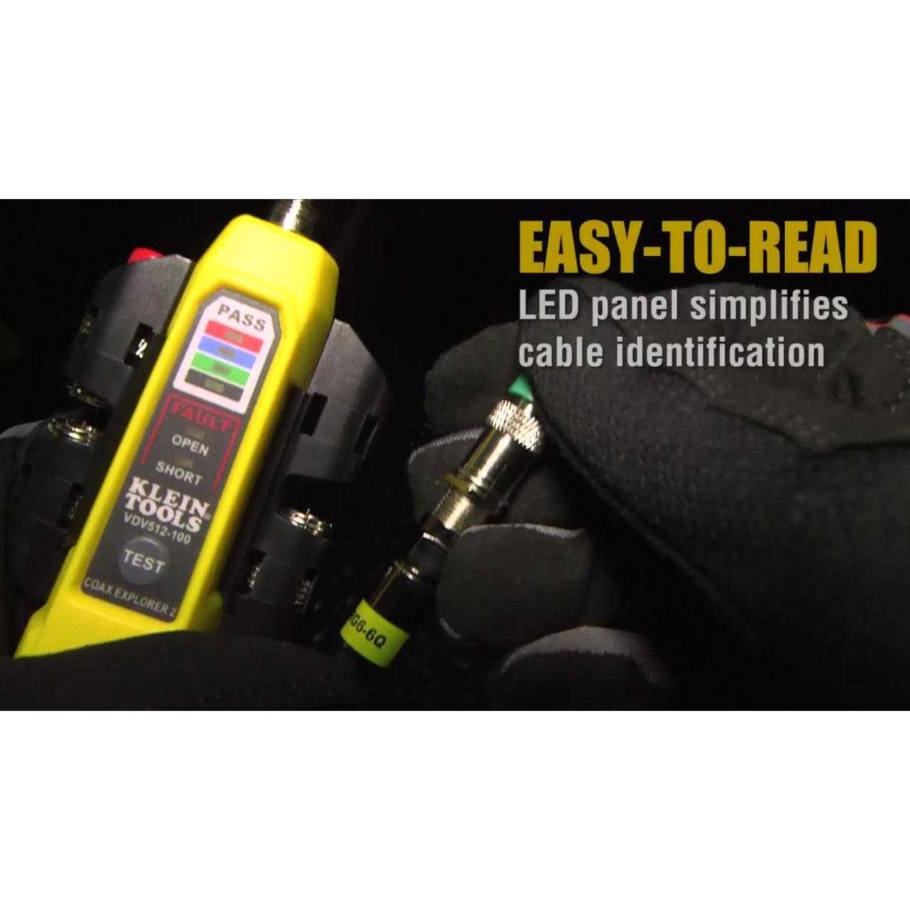 Klein Tools VDV512-100 Coax Explorer 2 Tester - Cheap Fitting