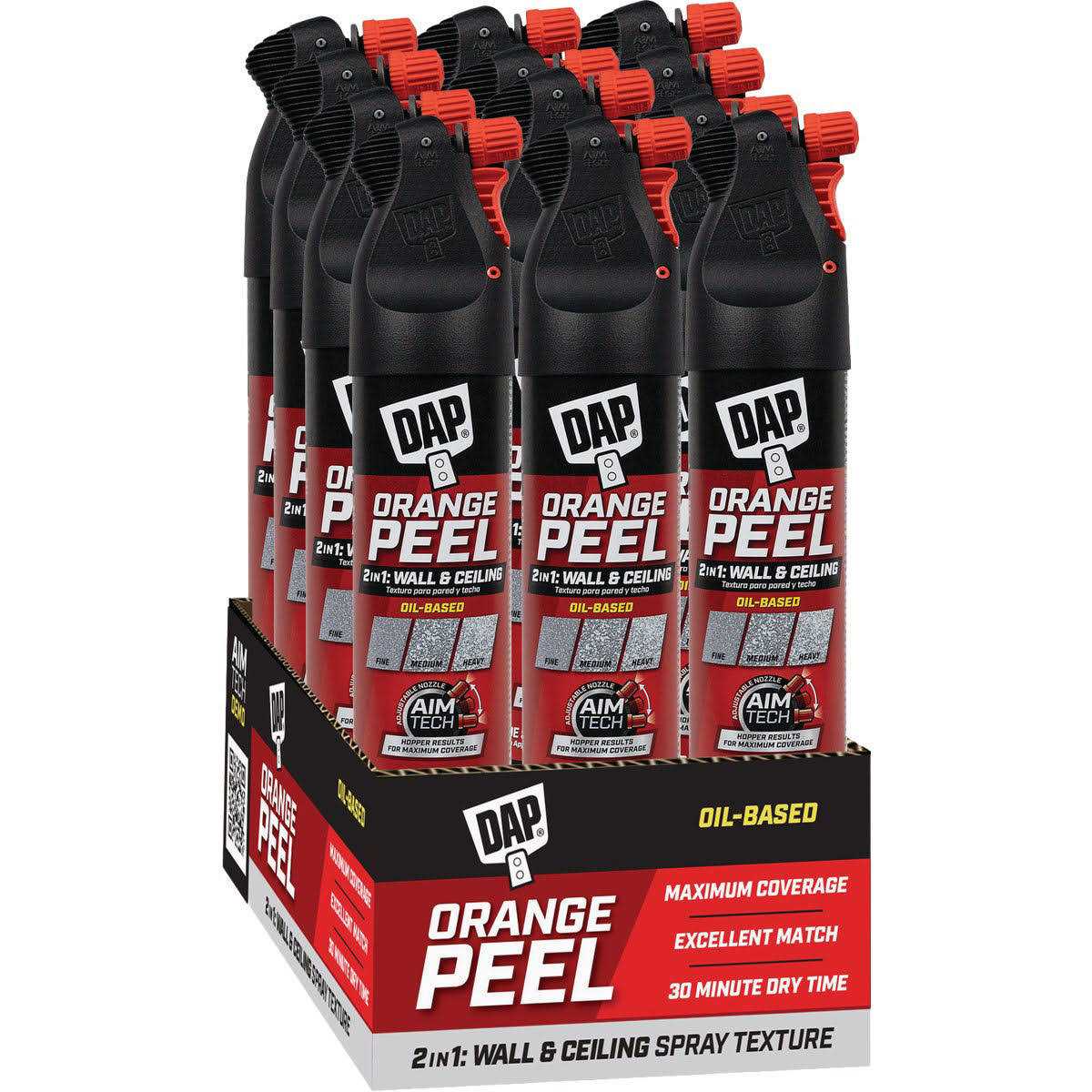 DAP Orange Peel Spray Texture White 25 oz - Cheap Fitting