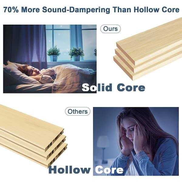 ARK DESIGN 80 in. Solid Core MDF 1-Lite Tempered Frosted Glass and Manufacture Wood White - Cheap Fitting